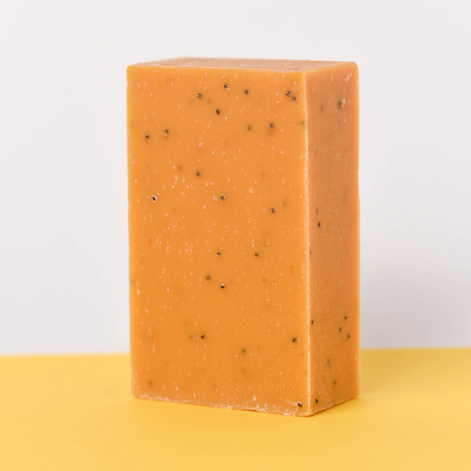 lemon poppyseed soap