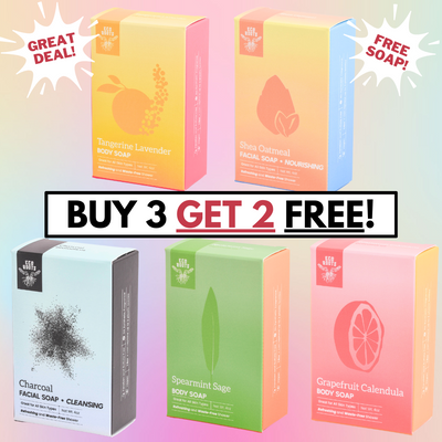Soap buy 3 get 2 free