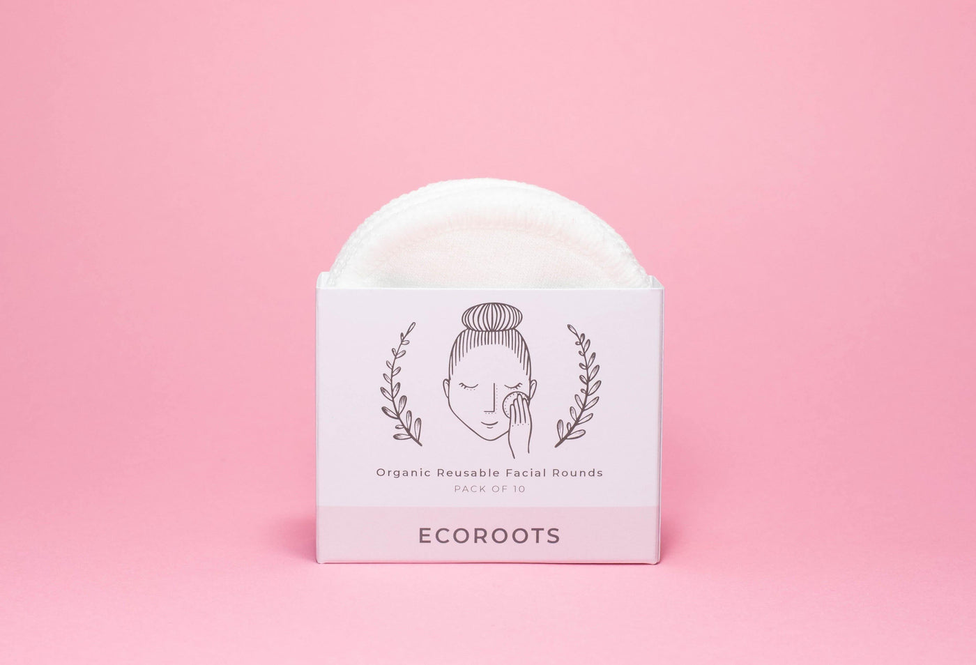 Organic Reusable Cotton Rounds - Set of 10 - Bundle soap