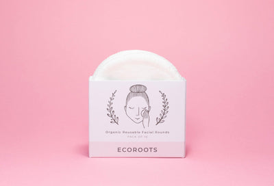 Organic Reusable Cotton Rounds - Set of 10 - Bundle soap