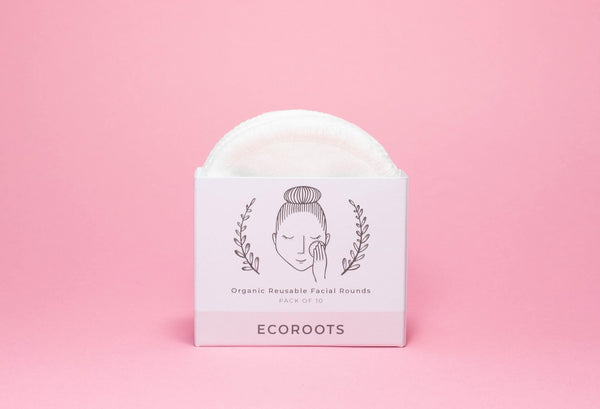 Organic Reusable Cotton Rounds - Set of 10 - Bundle soap