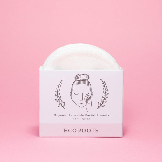 Organic Reusable Cotton Rounds - Set of 10 - Bundle soap