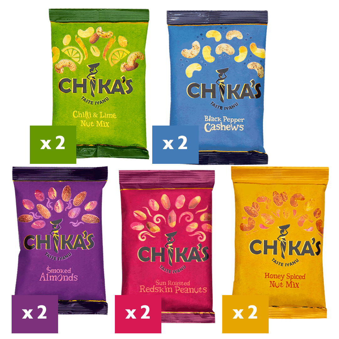 CHIKA'S IYANU Special Mixed Nuts Box 10 Packs