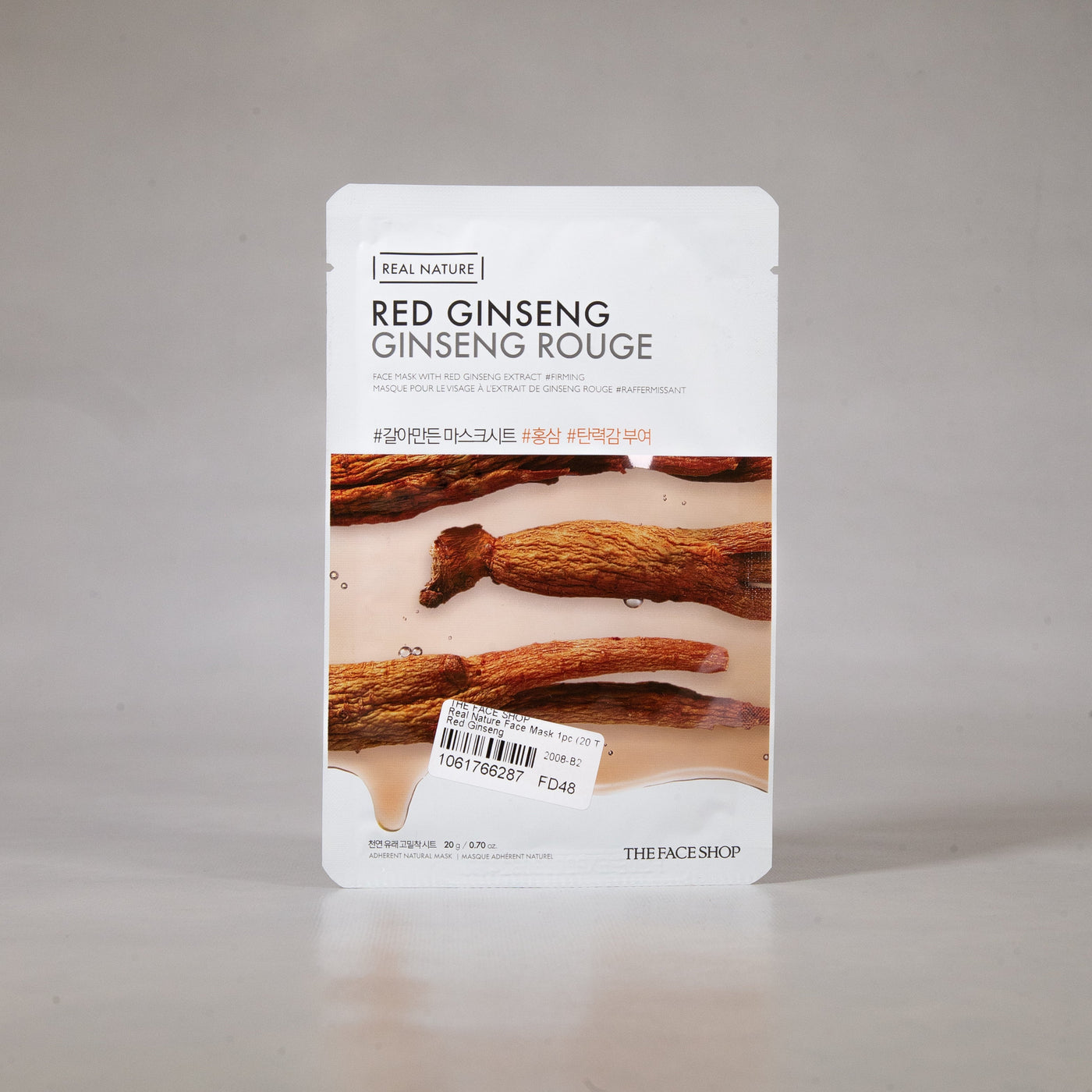 Real Nature Red Ginseng Face Mask - Asian Beauty Essentials