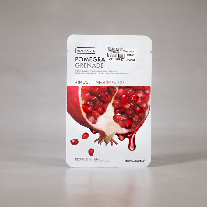 Real Nature Pomegranate Face Mask - Asian Beauty Essentials