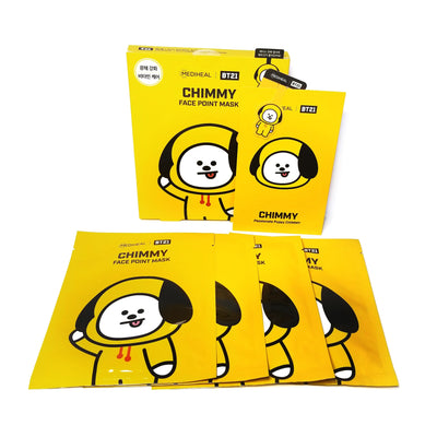 BTS Face Point Mask Set ft BT21 CHIMMY - Asian Beauty Essentials