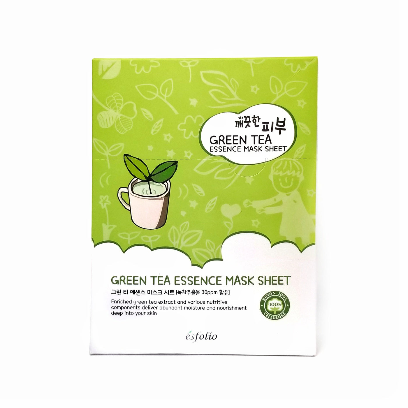 Pure Skin Green Tea Essence Mask Sheet - Asian Beauty Essentials