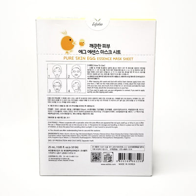 Pure Skin Egg Essence Mask Sheet - Asian Beauty Essentials