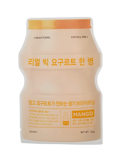 Real Big Yogurt One Bottle Mango - Asian Beauty Essentials