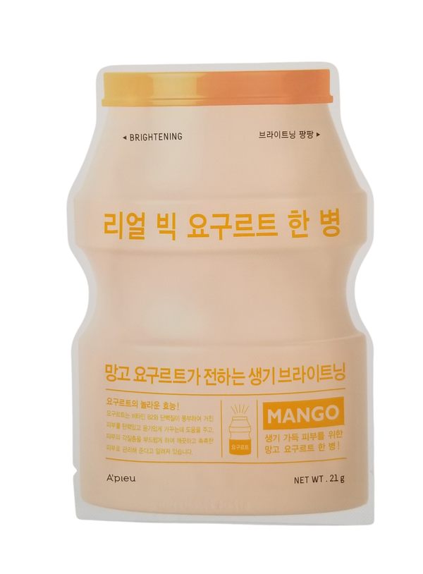Real Big Yogurt One Bottle Mango - Asian Beauty Essentials