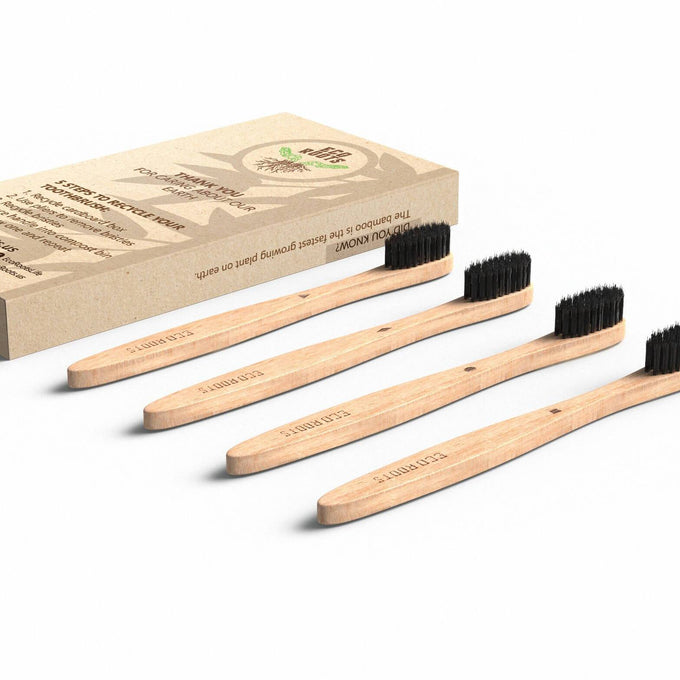 Venta al por mayor Cepillo de dientes de bambú - Juego de 4