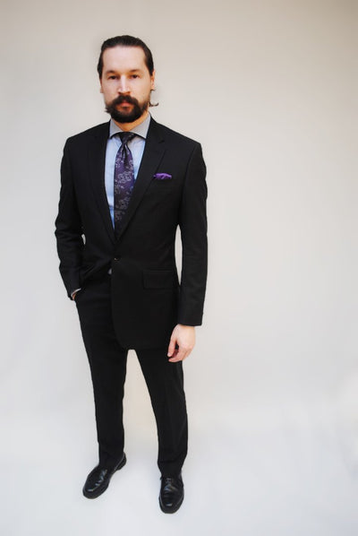 Custom Eco Cloth Suit in Black
