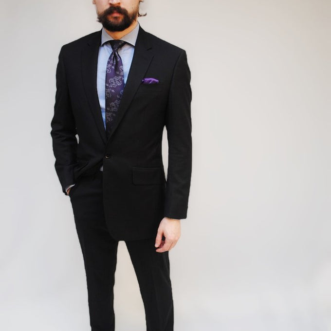 Traje de Tela Ecológico Personalizado en Negro