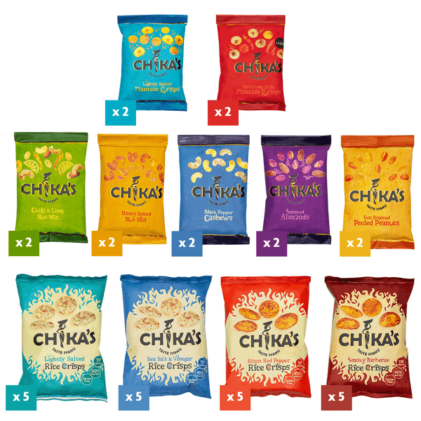 CHIKA'S IYANU Caja para compartir variedad 34 paquetes