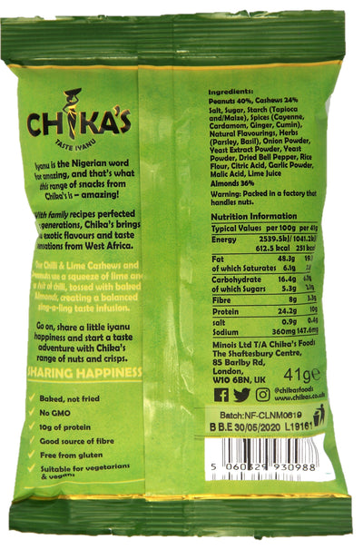 Chilli & Lime Nut Mix 41g X 12 pieces