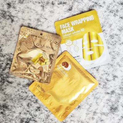 Dripping in Luxury Gift Set - 3 Gold Masks - Asian Beauty Essentials