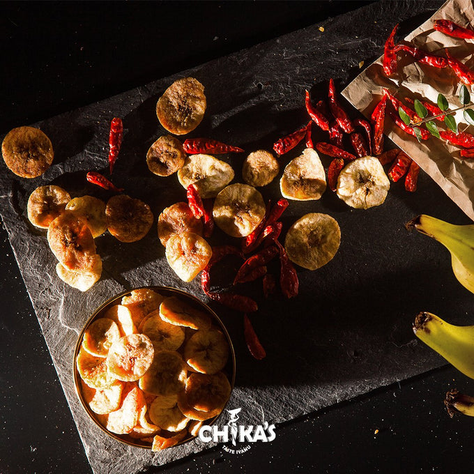 Tentadoras patatas fritas de plátano con chile 35 g X 12 piezas