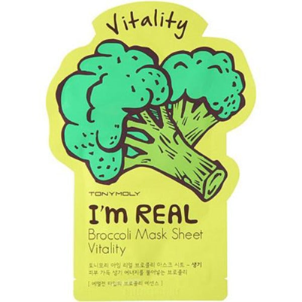 I'm REAL Broccoli Mask Sheet Vitality - Asian Beauty Essentials