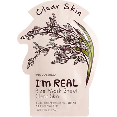 I'm REAL Rice Mask Sheet Clear Skin - Asian Beauty Essentials