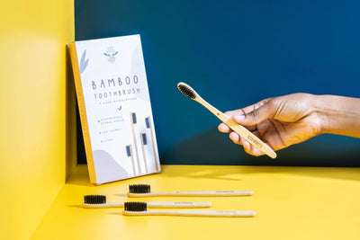 Natural Bamboo Toothbrush - Set of 4