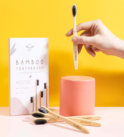 Natural Bamboo Toothbrush - Set of 4
