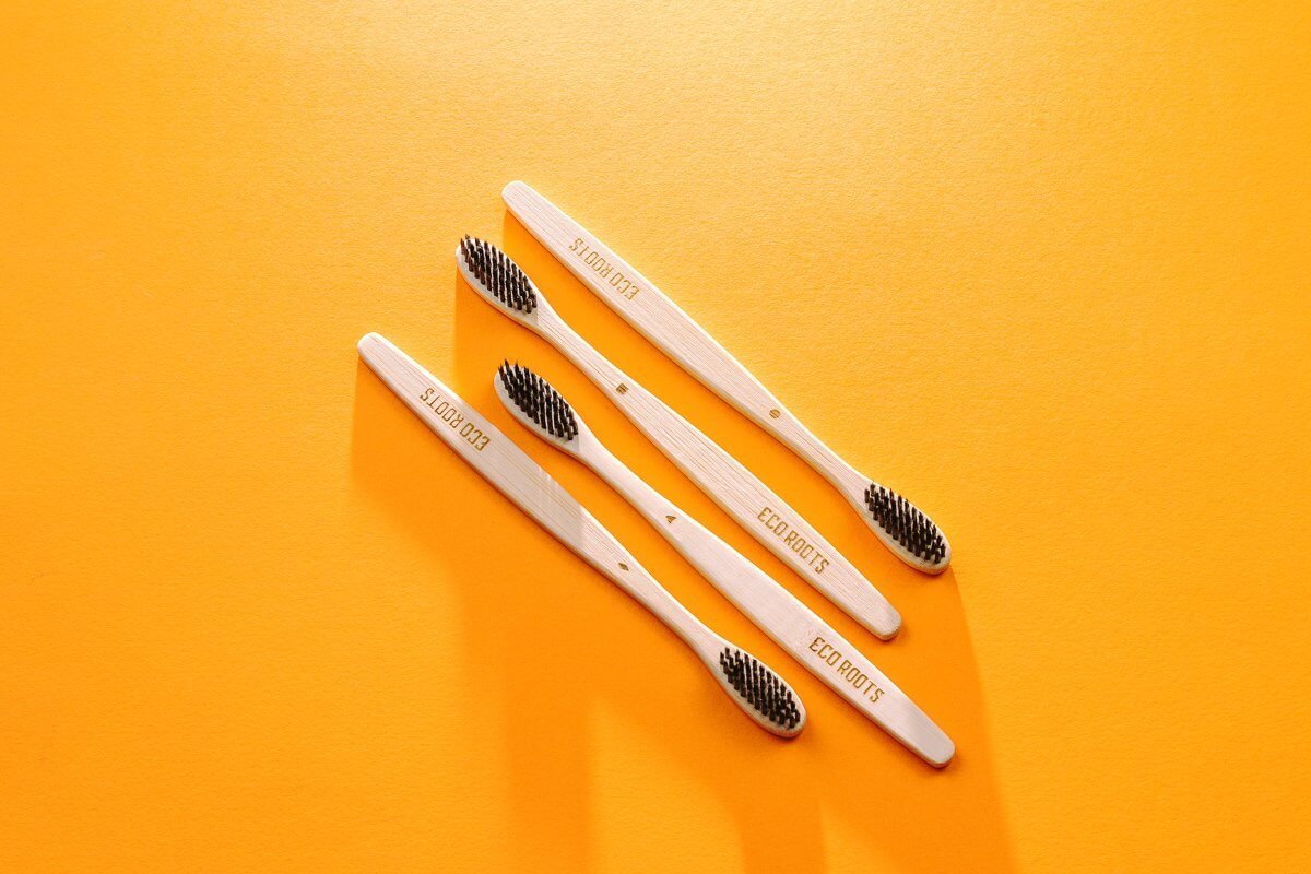 Natural Bamboo Toothbrush - Set of 4
