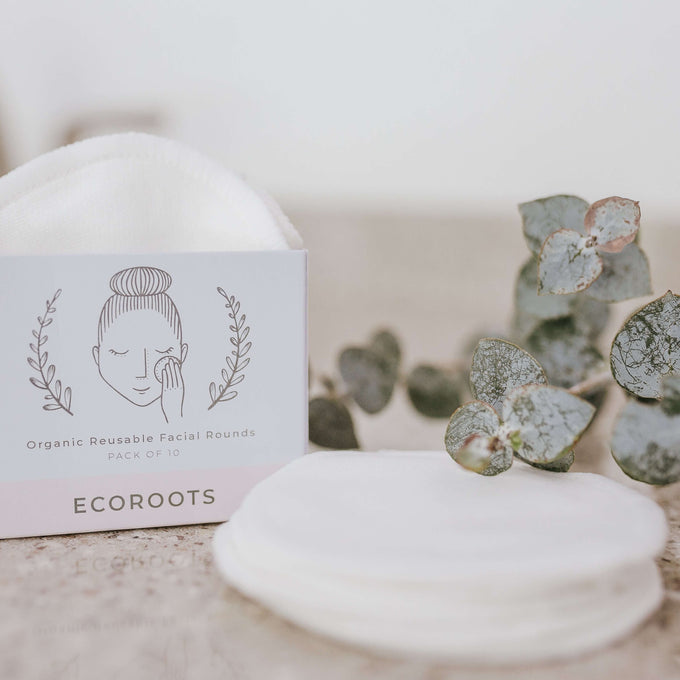 Organic Reusable Cotton Rounds - Set of 10