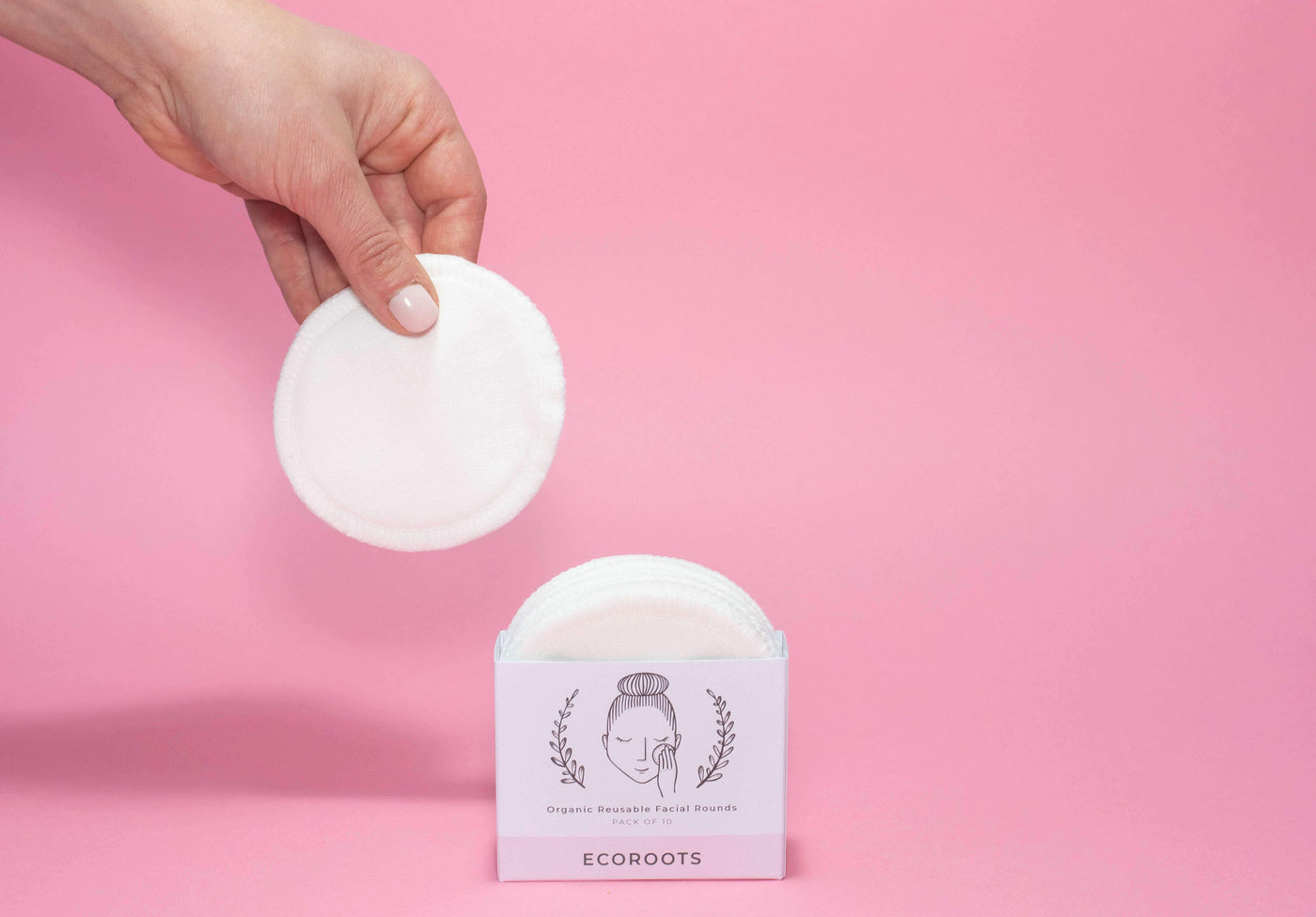Organic Reusable Cotton Rounds - Set of 10
