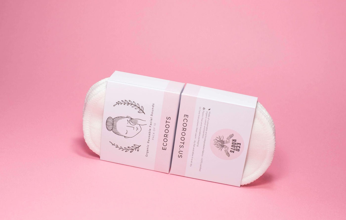 Organic Reusable Cotton Rounds - Set of 10