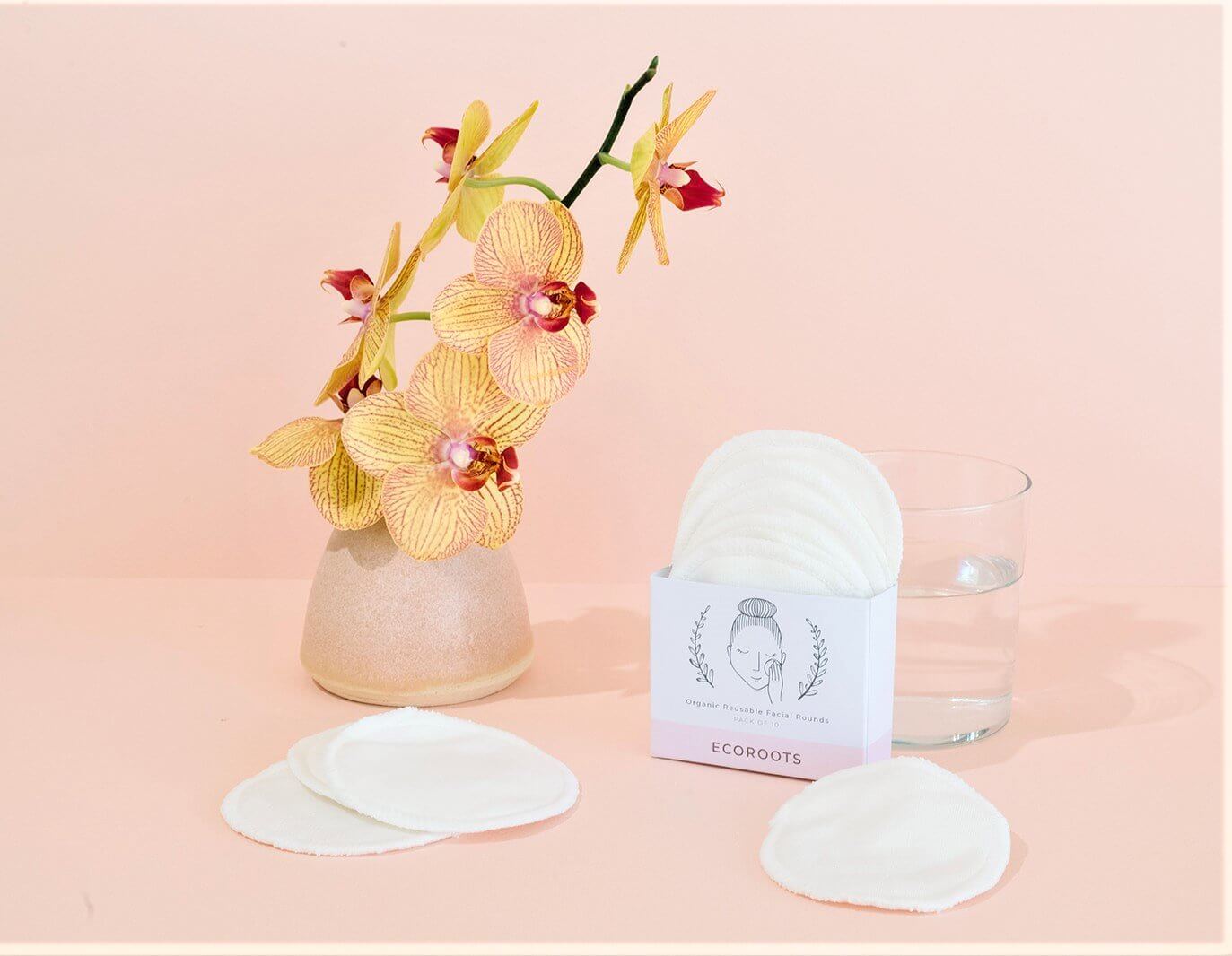 Organic Reusable Cotton Rounds - Set of 10