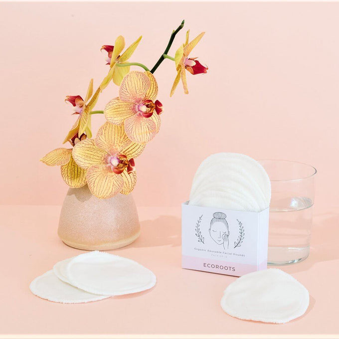 Organic Reusable Cotton Rounds - Set of 10