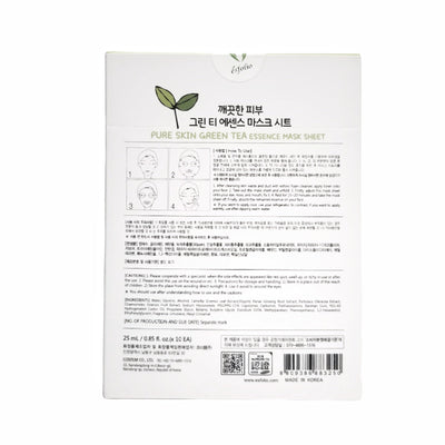 Pure Skin Green Tea Essence Mask Sheet - Asian Beauty Essentials