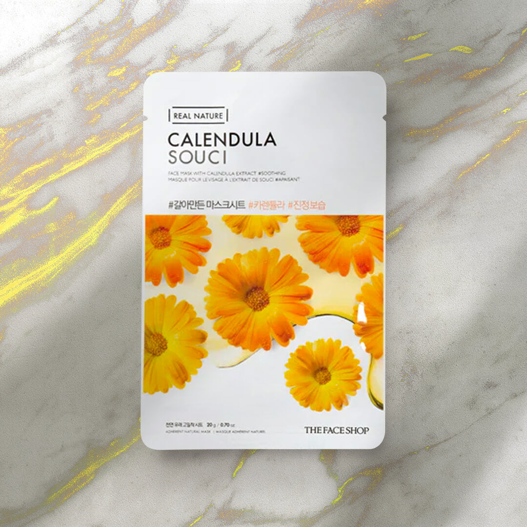 Real Nature Calendula Sheet Mask - Asian Beauty Essentials