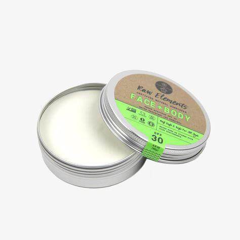Protector solar SPF 30+ seguro para arrecifes y sin plástico