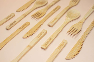 Reusable Bamboo Cutlery - Set of 5