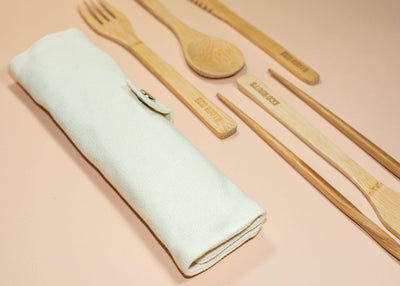 Reusable Bamboo Cutlery - Set of 5