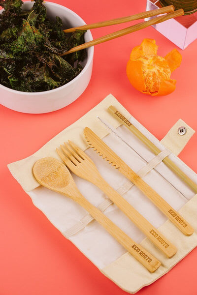 Reusable Bamboo Cutlery - Set of 5