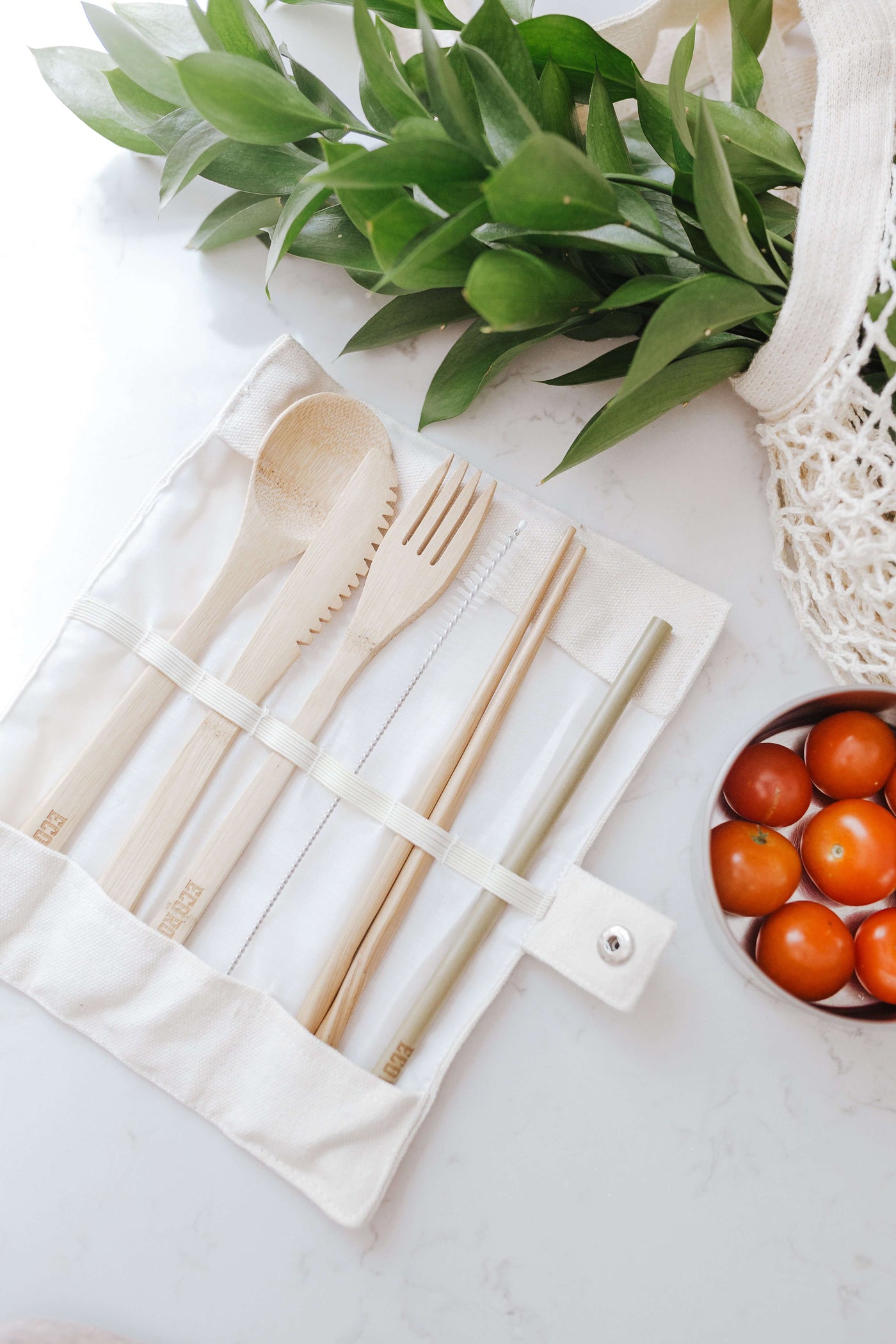 Reusable Bamboo Cutlery - Set of 5