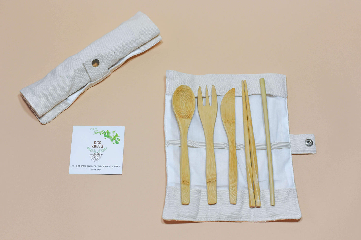Wholesale Reusable Bamboo Cutlery - Set of 5