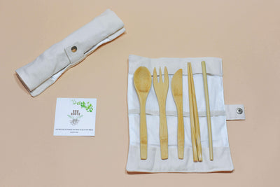 Wholesale Reusable Bamboo Cutlery - Set of 5