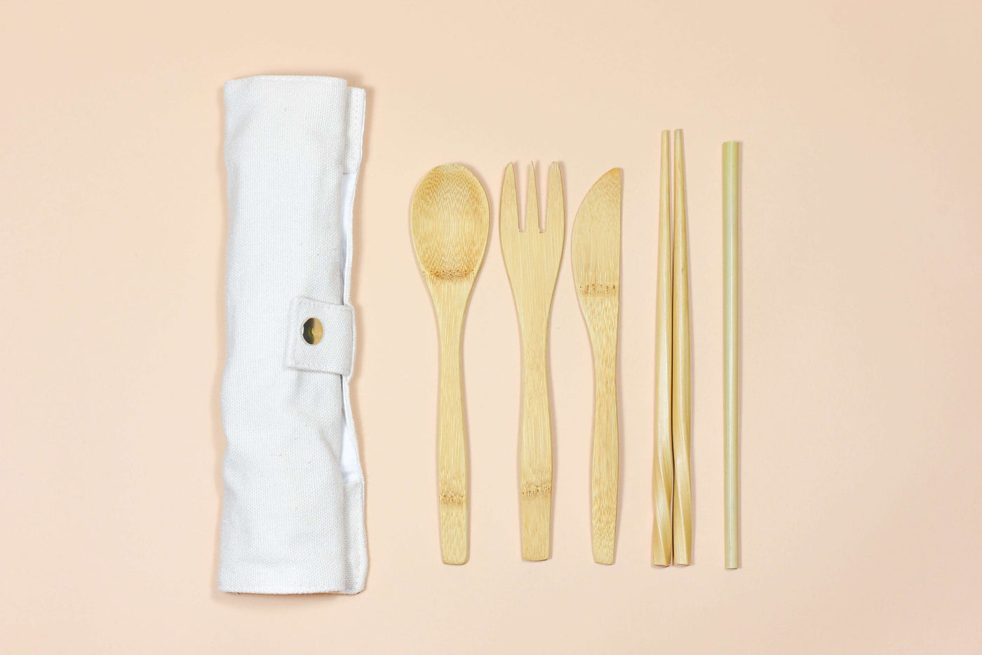 Wholesale Reusable Bamboo Cutlery - Set of 5