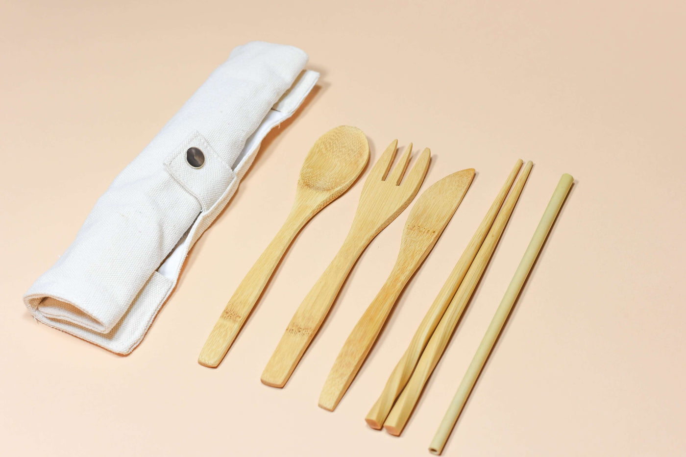 Wholesale Reusable Bamboo Cutlery - Set of 5