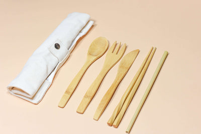 Wholesale Reusable Bamboo Cutlery - Set of 5