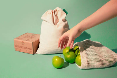 Wholesale Reusable Produce Bags Organic Cotton - Set of 9