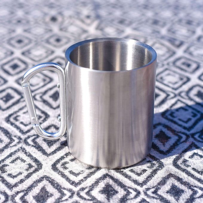 Stainless Steel Cup - Carabiner Handle