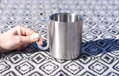 Stainless Steel Cup - Carabiner Handle