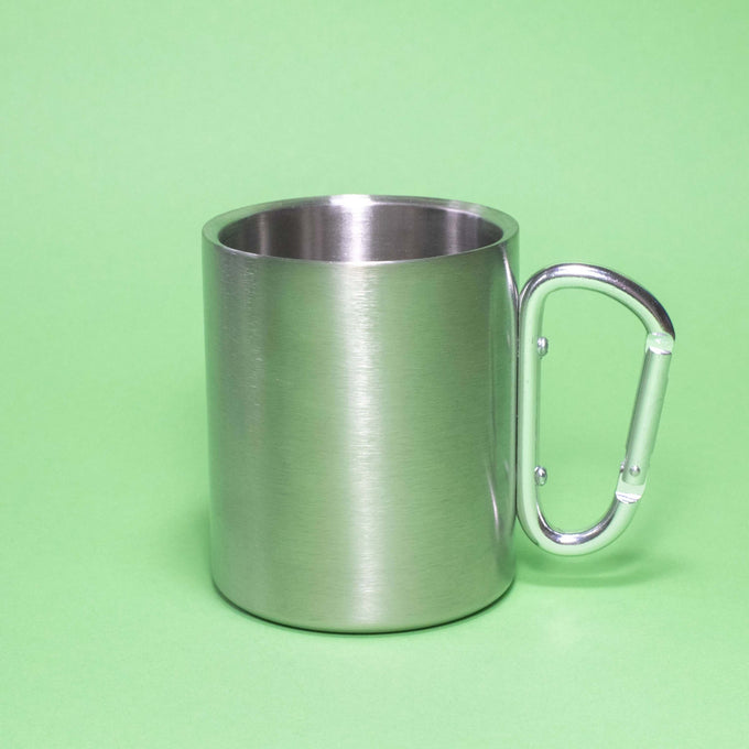 Stainless Steel Cup - Carabiner Handle