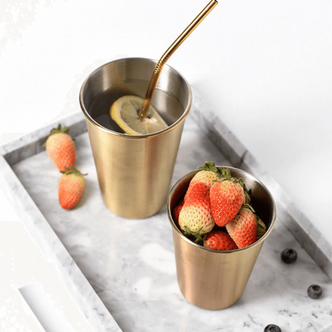Vaso de acero inoxidable