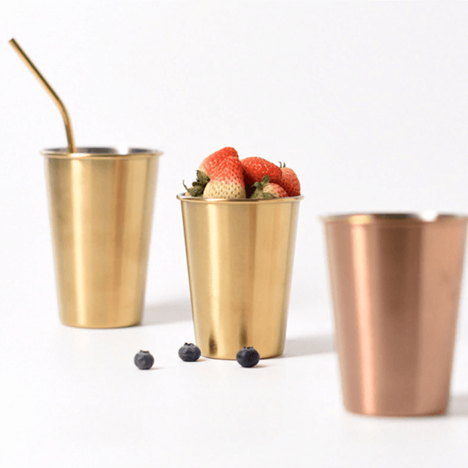 Vaso de acero inoxidable
