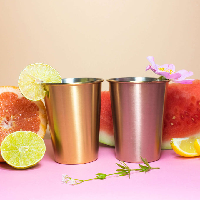 Vaso de acero inoxidable